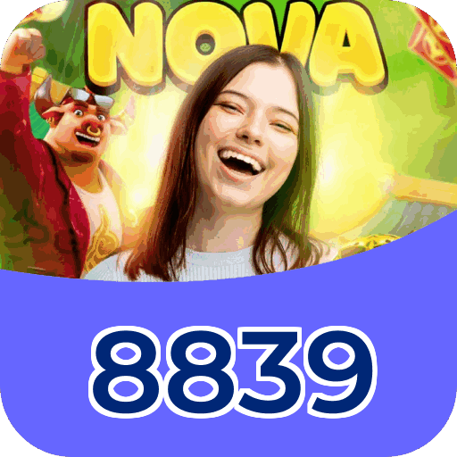 Interface do aplicativo 8839 mostrando jogos disponíveis no iOS e Android